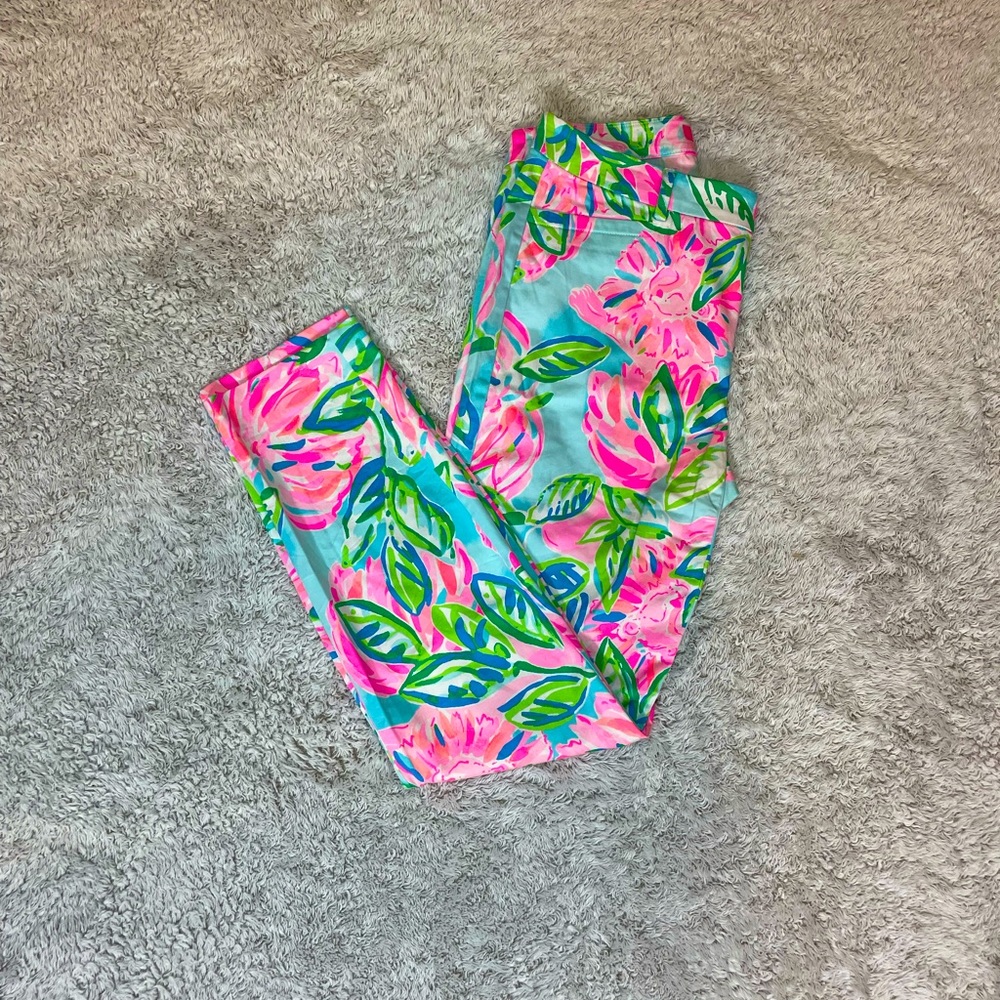 Lilly Pulitzer Kelly High Rise Skinny Ankle Pant - Totally Blossom